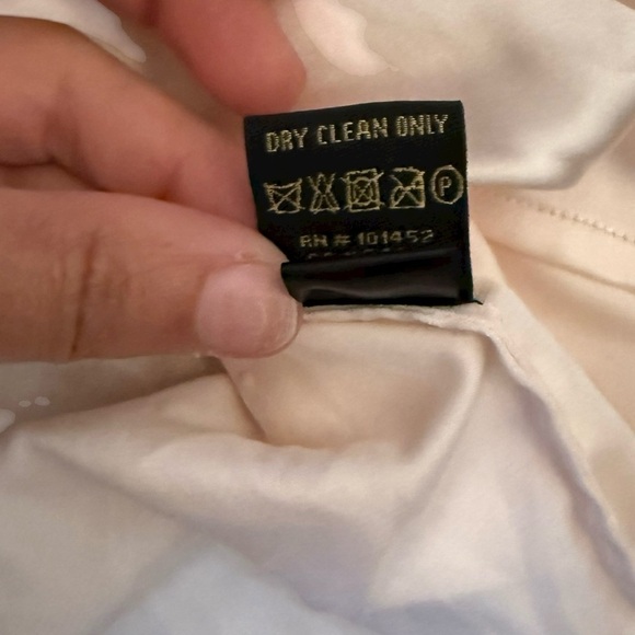 A.S. by DF Ferrara Blouse Blush Cream Pink Satin Ruched Sleeve Size XS NWT - Picture 3 of 5